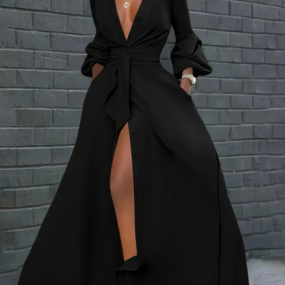 Elegant Black Maxi Dress